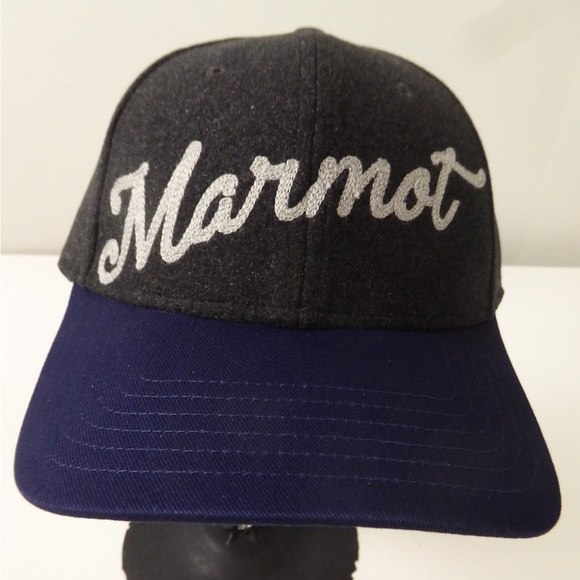 Marmot Wool Blend Trucker Cap 2 Tone Hat NWT Embroidered Logo - Picture 5 of 8